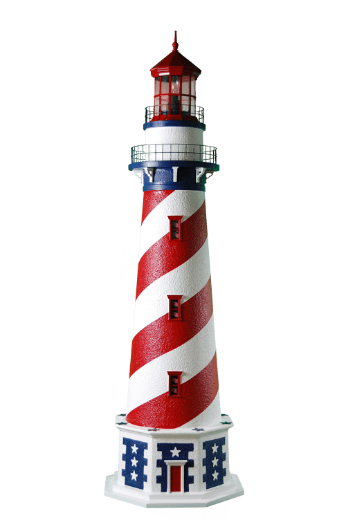 Types of Outdoor Lighthouses - Deluxe Stucco American 