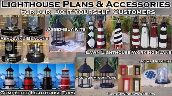Lawn Lighthouse Plans and Accessories Lighthouse Plans and Accessories