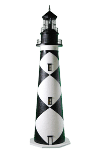 Cape Lookout Deluxe Ornamental Lighthouse Replica