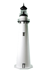 Fenwick Island Deluxe Stucco Lawn Lighthouse