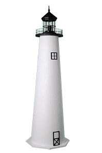 E-line Stucco Fenwick Island Garden Lighthouse
