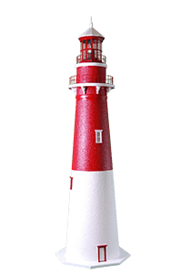 Barnegat Deluxe Stucco Lawn Lighthouse
