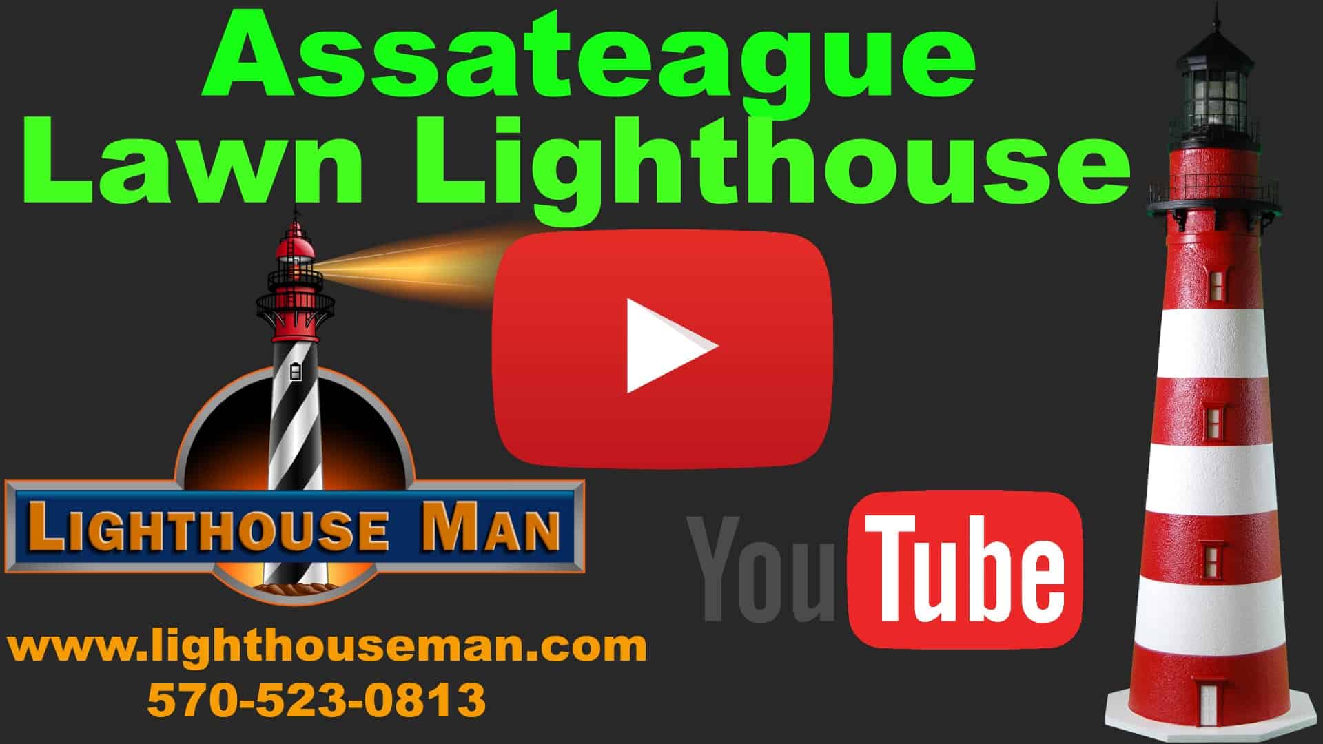 Assateague Deluxe Stucco Lawn Lighthouse You Tube video Intro