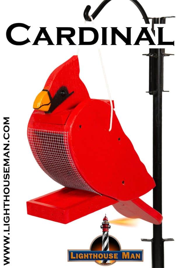 Custom Made Amish Bird Shaped Bird Feeders | The Lighthouse Man