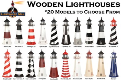 Amish Crafted Wooden Lighthouses