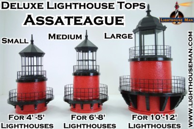 Assateague Lighthouse Completed Assembly Tops
