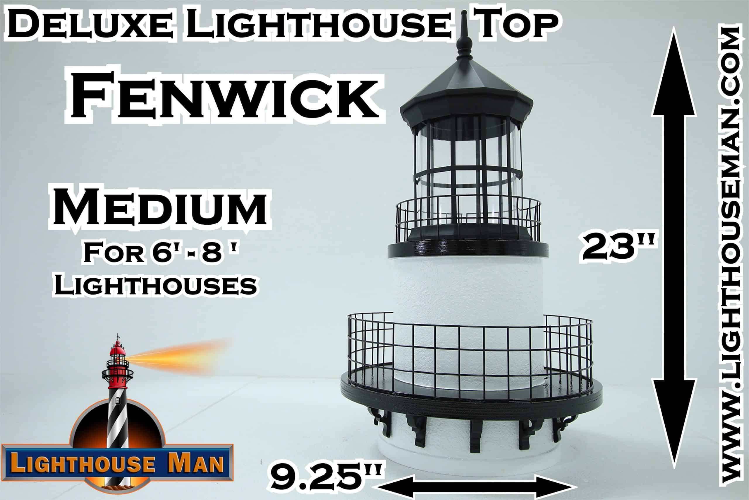 Deluxe Medium Fenwick Lighthouse Top