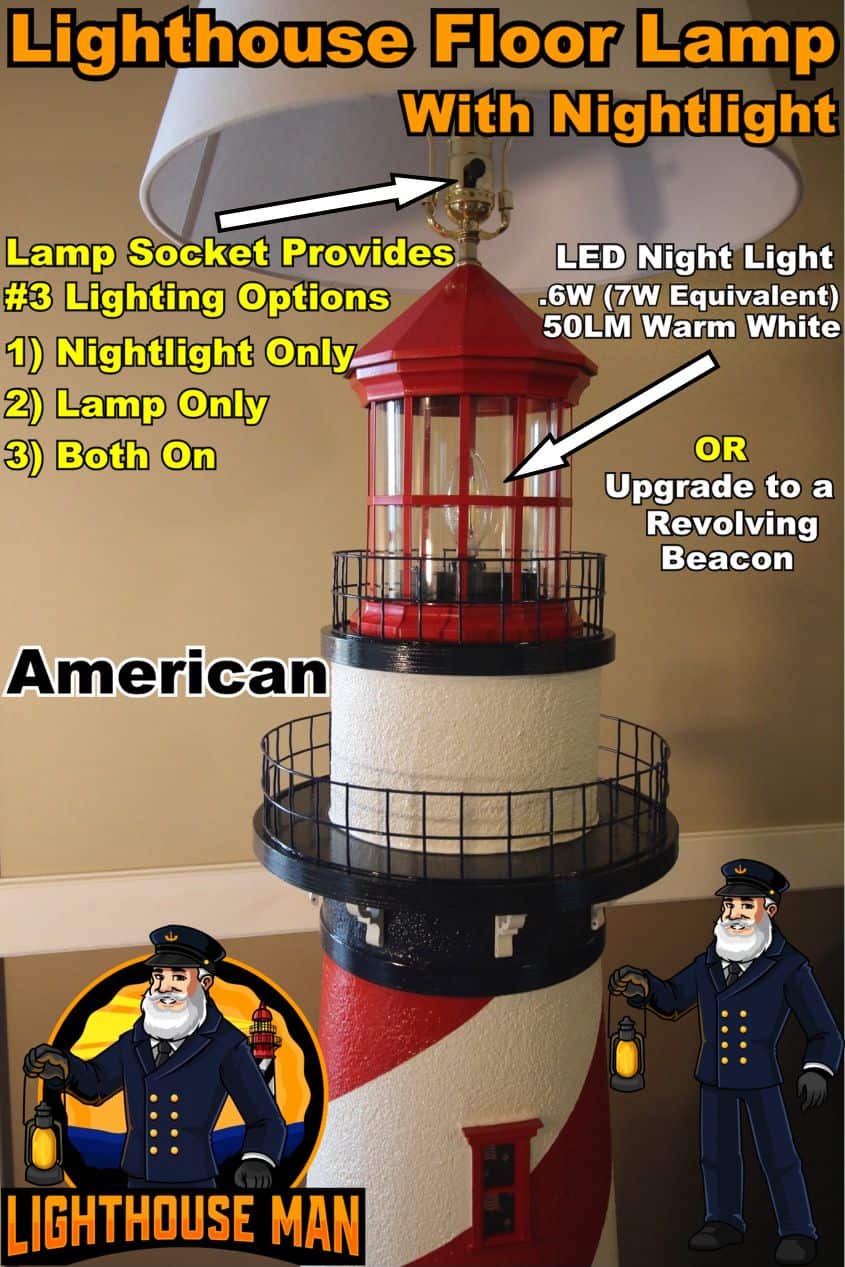 American Lighthouse Floor Lamp Lighting Options 