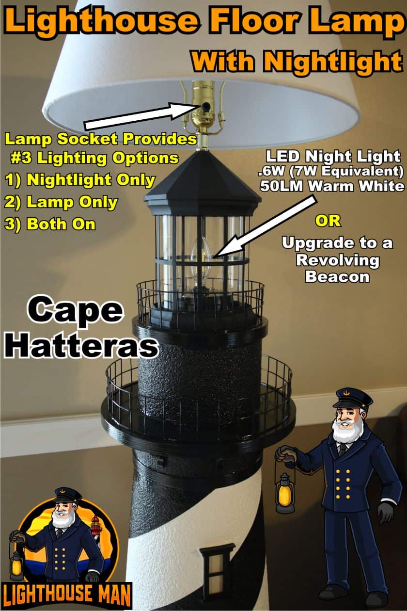 Cape Hatteras Floor Lamp Lighting Options