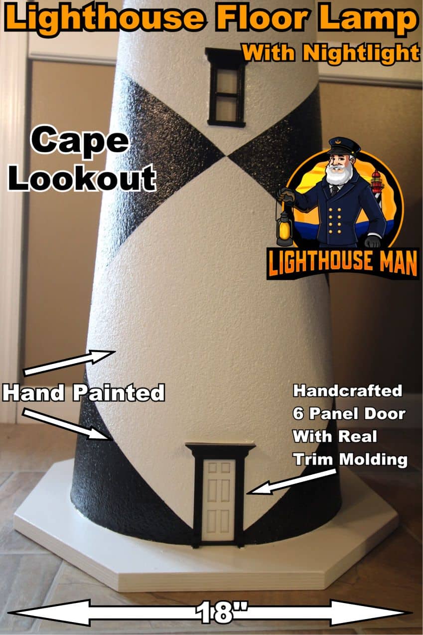 Base for the Cape Lookout Lighthouse Floor Lamp 