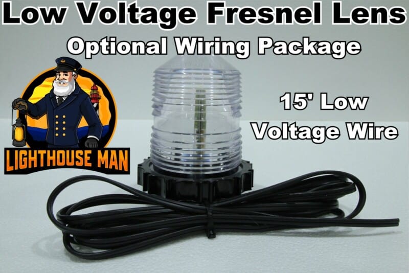 Lawn Lighthouse Low Voltage Fresnel Lens 