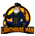 Lighthouse Man Logo
