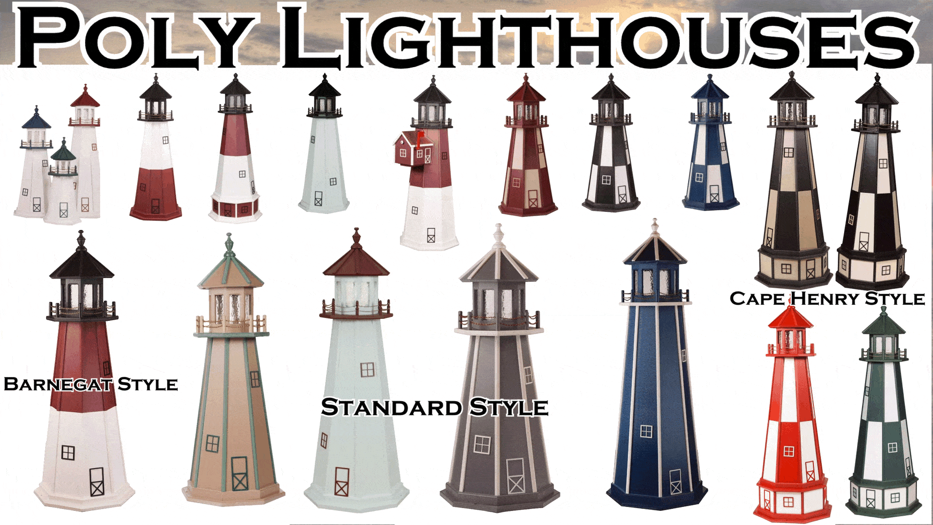 Poly Maintenance Free Lighthouses