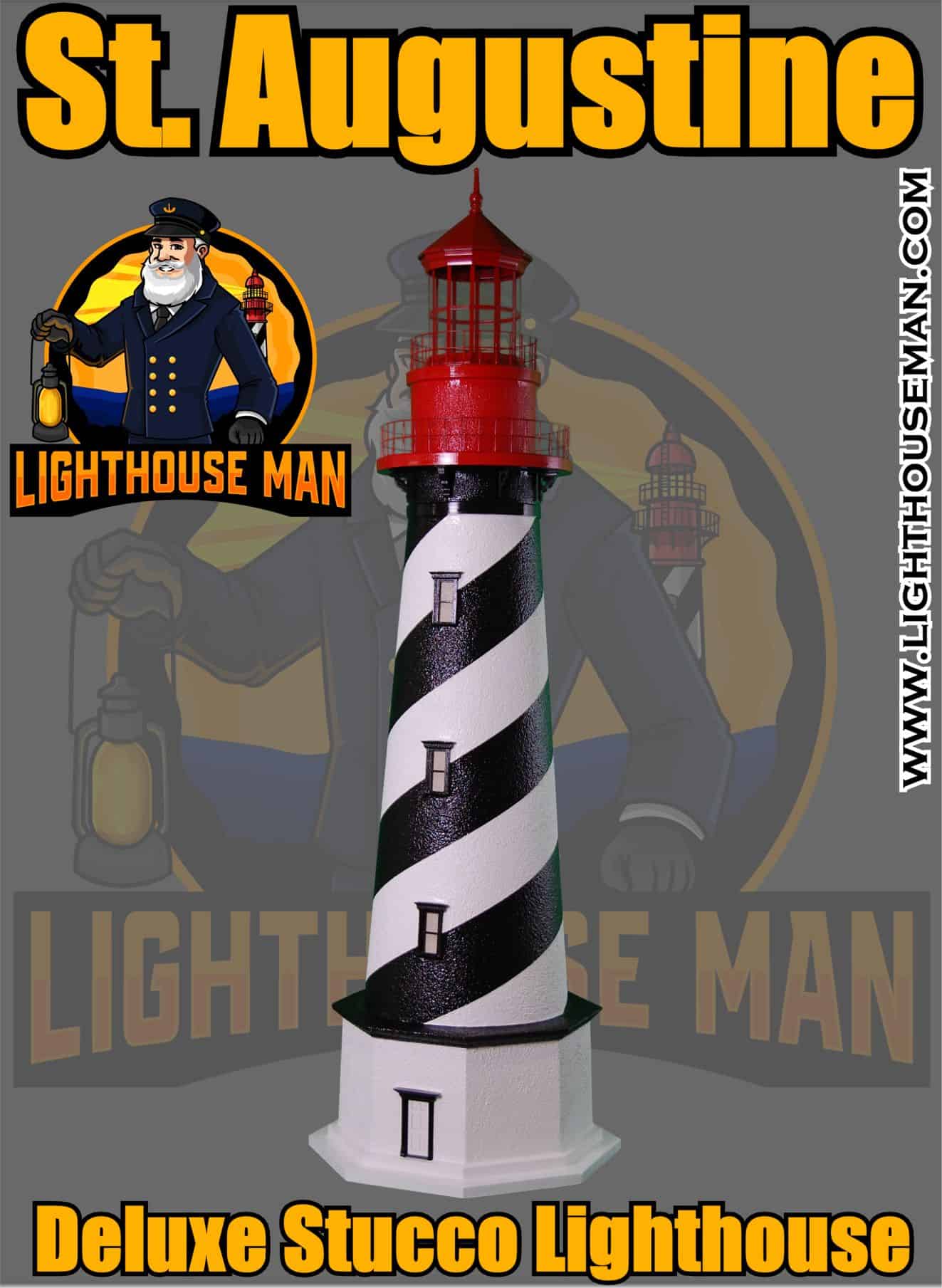 St. Augustine Yard and Garden Lighthouse Well Head Cover