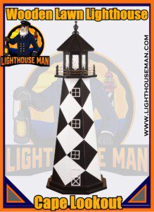 Cape Lookout Wooden Lawn Lighthouse
