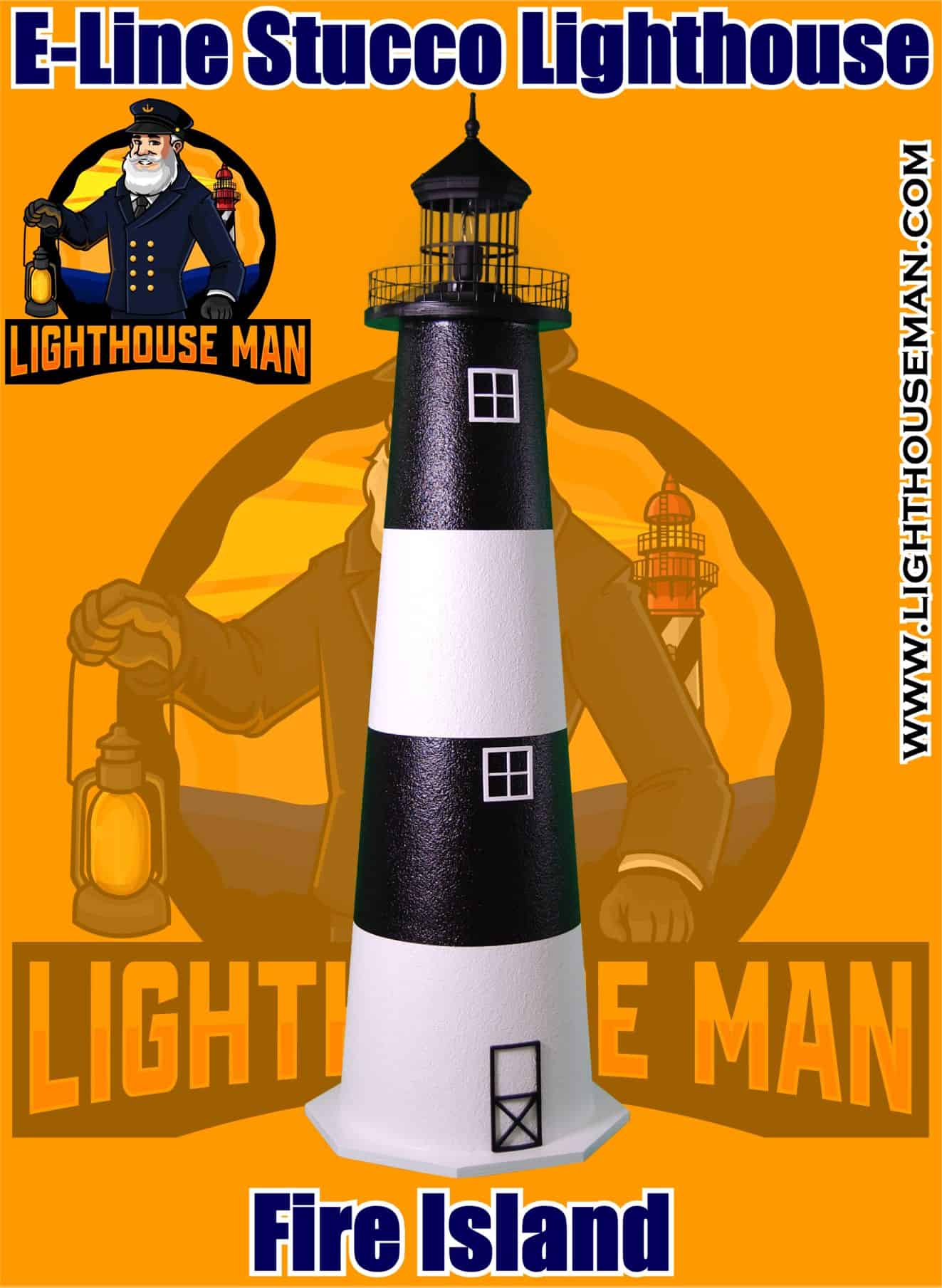 Fire Island E-line Stucco Lighthouse