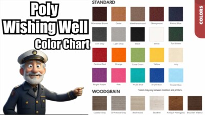 Wishing Well Landscaping Ideas Color Chart