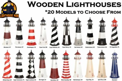Amish Crafted Wooden Lighthouses
