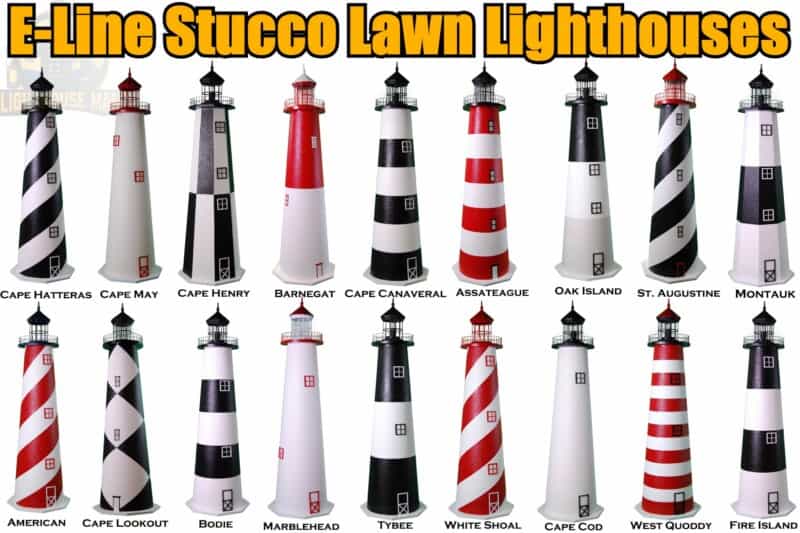 Economy Line Stucco Lawn Lighthouses for sale in Florida