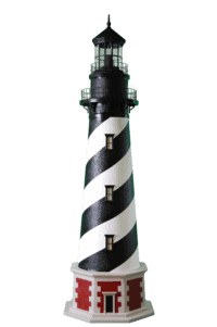Outdoor Lighthouse Decor - Deluxe Stucco Cape Hatteras Lighthouse