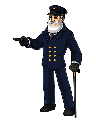 Lighthouse Man Mascot