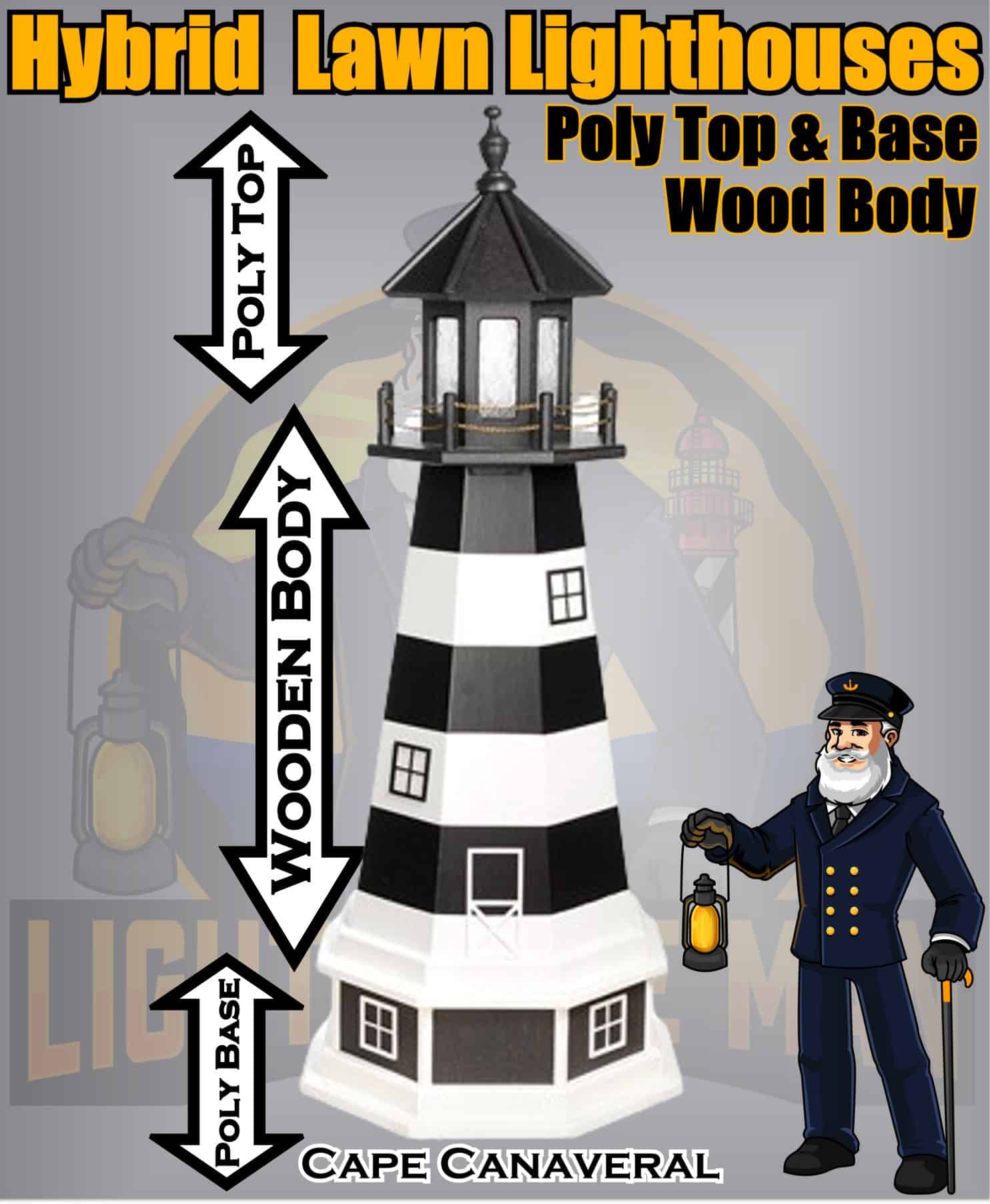 Cape Canaveral Hybrid Lawn Lighthouse Utility Cover