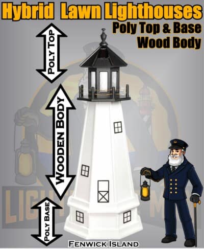 Fenwick Island Hybrid Lawn Lighthouse