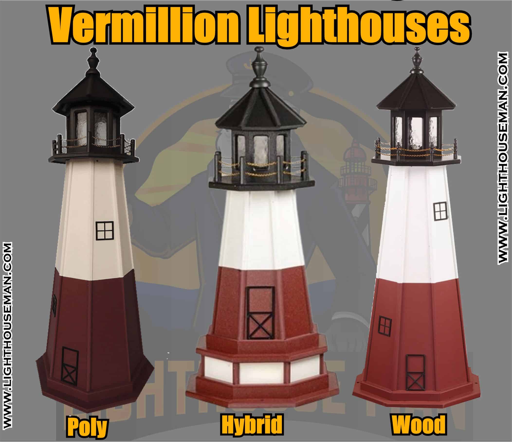 Vermillion Lighthouse Yard Ornaments