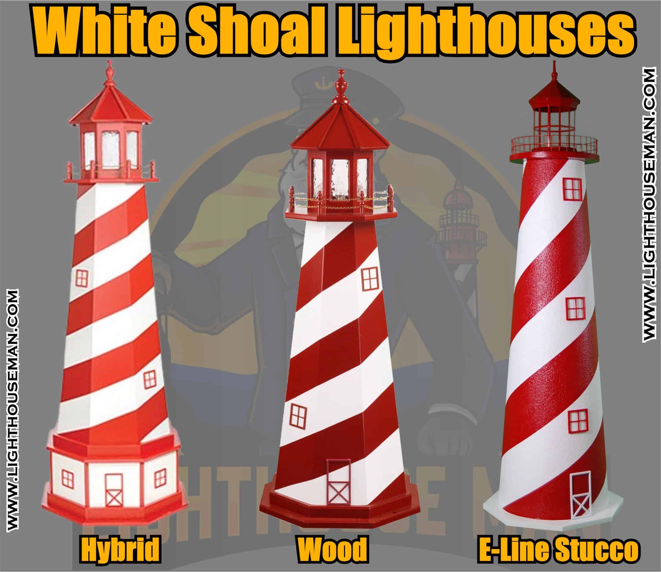 White Shoal Lighthouse Yard Ornaments