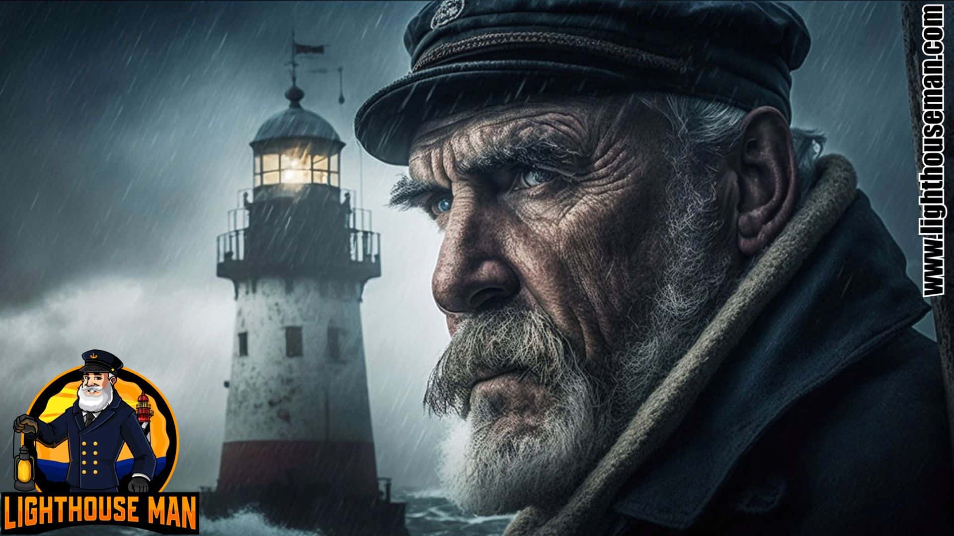 Lighthouse Keeper Watching over his Lighthouse Lighthouse Lightkeeper watching over his Lighthouse