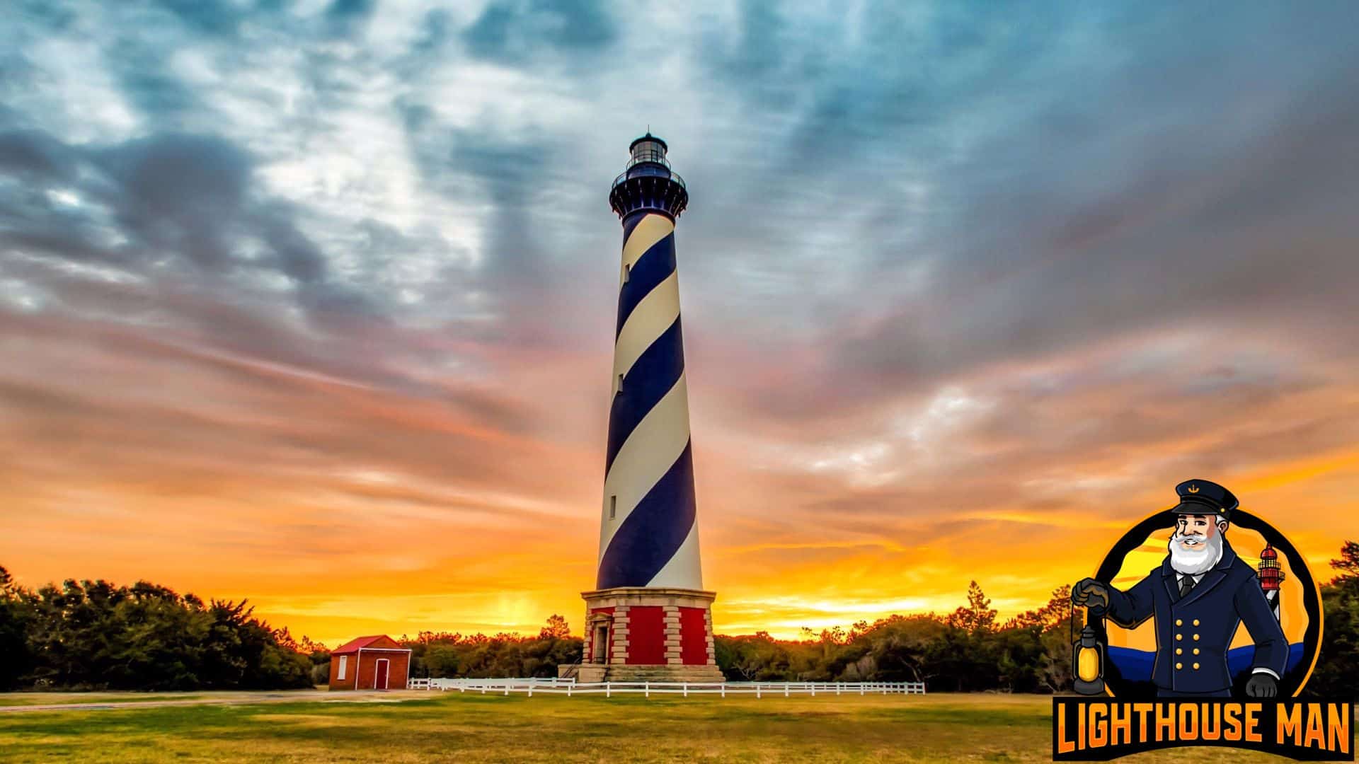 Cape Hatteras Lighthouse Beautiful Skies Cape Hatteras Lighthouse Beautiful Skies