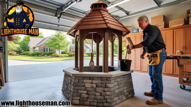 How to Build a DIY Garden Wishing Well