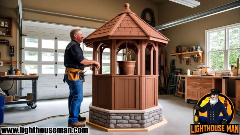 How to Build a DIY Wishing Well Lawn Ornament