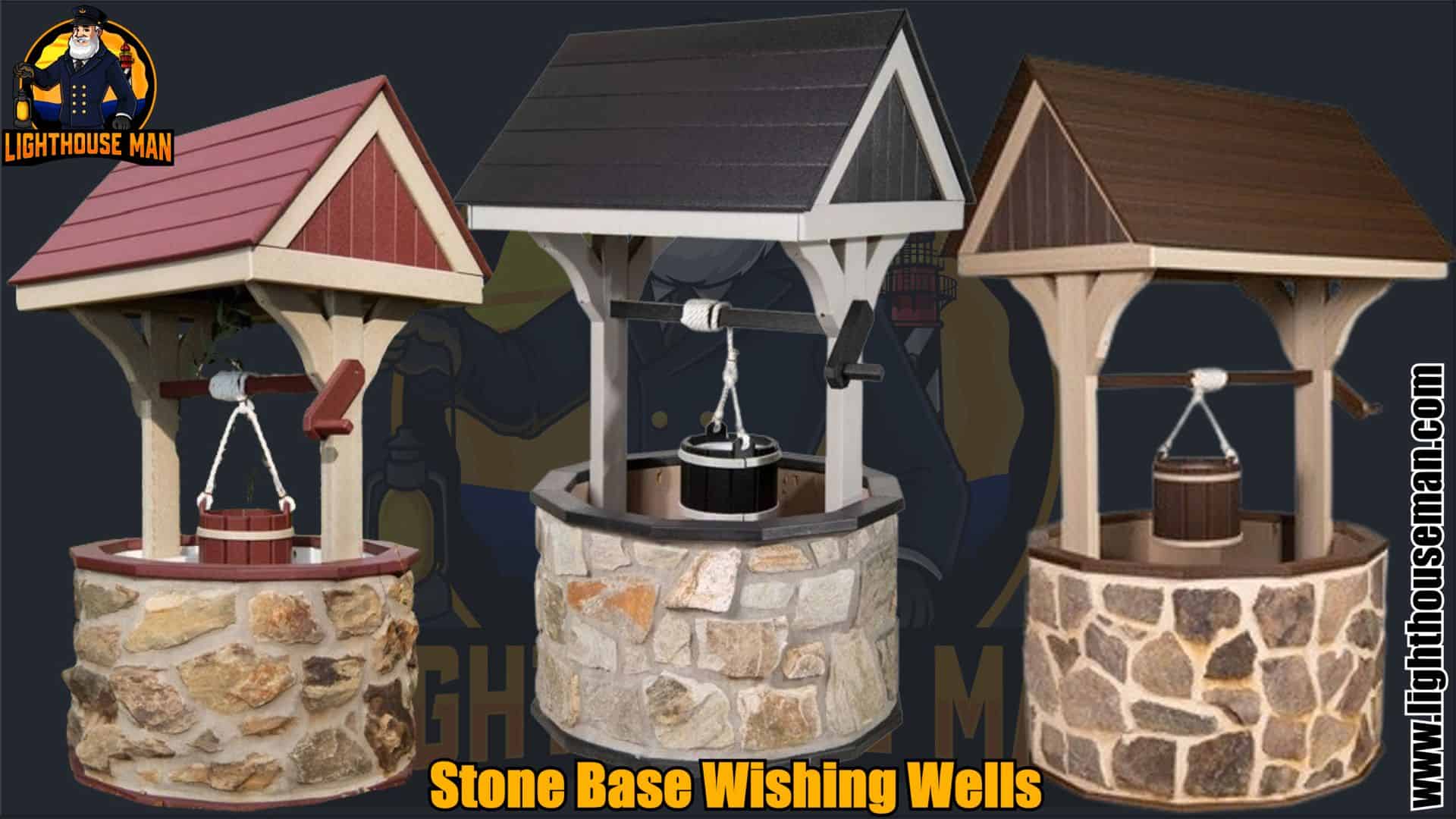 Stone Wishing Wells Pump Cover